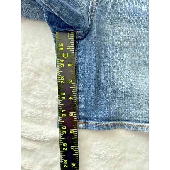 Anthropologie PILCRO Blue Denim Shorts SZ 26 (30") Slim Boyfriend - Picture 16 of 16